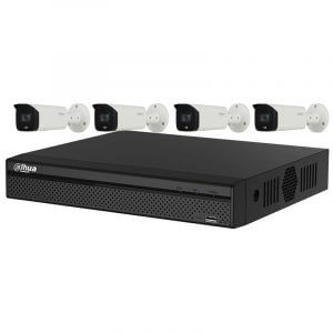 4 Dahua 5MP WDR IR Bullet (DH-IPC-HFW5541T-AS-PV) with 4Ch NVR (DHI-NVR4104HS-4P-4KS2) and 2TB HDD